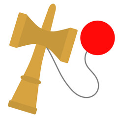 けん玉　日本　イラスト