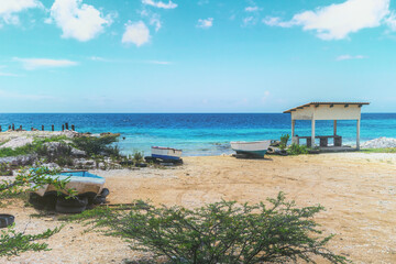 Boat by the sea