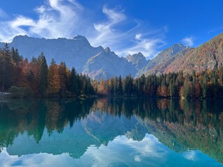 Obraz premium Laghi di Fusine - lakes in Italy