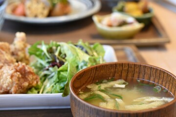 ランチの味噌汁