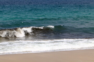 Coast of the Mediterranean Sea in the north of the State of Israel.