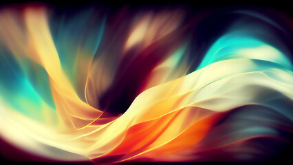 Obraz premium abstract, background, gradient, colorful, digital illustration, digital painting, generated by AI
