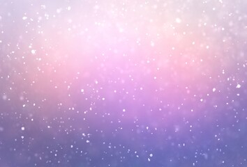 Snow motion pink lilac soft empty background. Winter airy outside textured template.