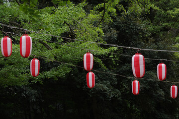 秋祭りの準備が始まった