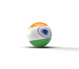 Fototapeta premium ball with indian flag isolated