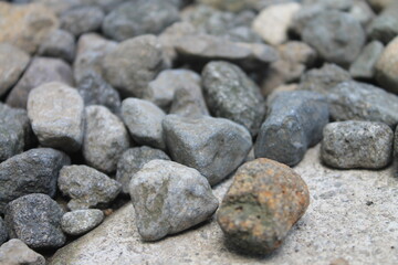 close-up of rock collection background