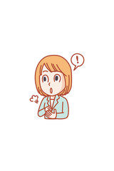 解りにくい情報について理解するポイントに気がついた若い女性