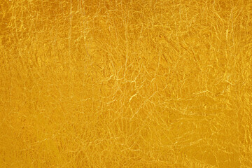 Golden Shiny Yellow Foil Foil texture Background
