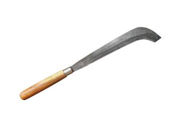 Old knife isolated  on white background with clipping path included.