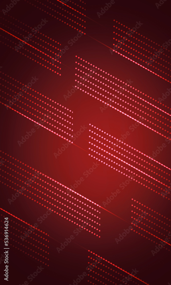 Poster royal red square abstract background in vertical size with dots and lines. modern red royal backdrop