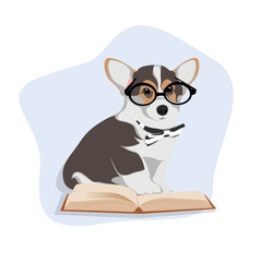 Flat illustration dog activity and person people. editable color fill. let's make your design easier