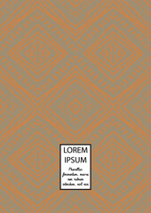 Vector Abstract Hand Drawn Scribble Cover. Minimal Artistic Sketch Poster.