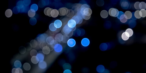 blue bokeh background