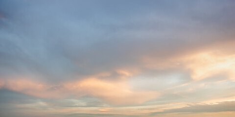 Obraz premium sunset sky with clouds