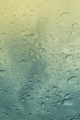 water drops on the window
