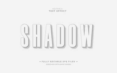 Vector Editable Text Effect in Shadow Style