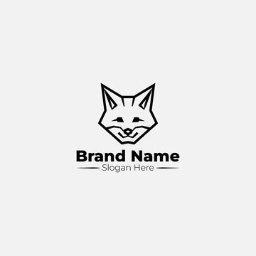 Fox creative logo vector. Fox icon, Fox Modern Logo Simple Logo