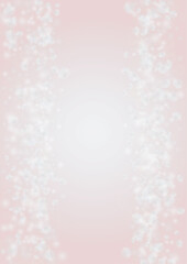 Abstract Vector Pink Background with Silver and White Light Spots. Magic Shiny Pastel Print. Baby Print. Romantic Bokeh Blurred Page Design for St' Valentines Day.  Gentle Stardust Pattern..