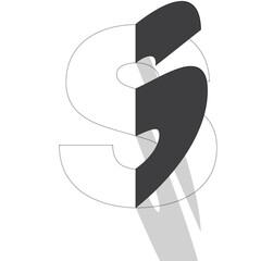 S Doppelbuchstabe schwarz © Xaver Klaussner