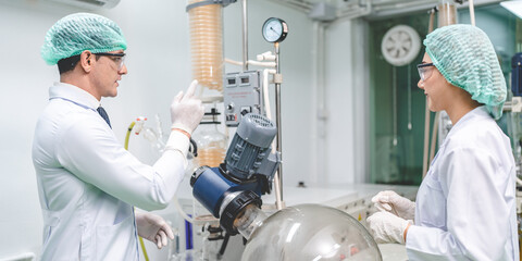 Cannabis ganja CBD oil scientific extraction machine, medicine factory technology for scientist...