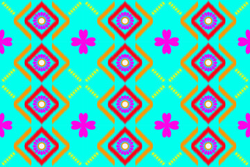 seamless geometric pattern with shapes