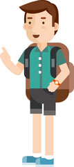 Obraz premium Tourist people travel