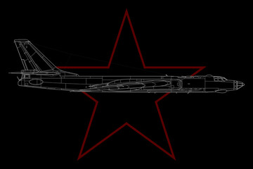 Avión de combate de bombardeo Tu-16