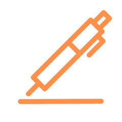 writing pencil outline icon