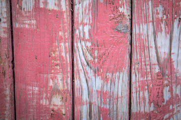 Painted wood texture background. Old peeling paint