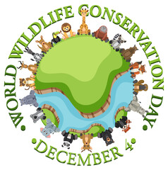 World Wildlife Conservation Day Poster Template