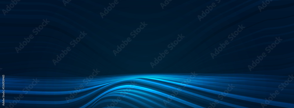 Poster vector abstract element of geometric shape, wave line pattern, dynamic fluid or liquid shape on grad