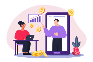 Learn To Invest, Stock Market Vector, Investment Broker, Investing Stocks, Stock Guide, Stock Education, Wall Street Graphic, Stock Brokerage, Forex Trading, Crypto Currency Vector Illustration
