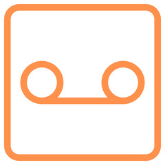 record music recording outline icon