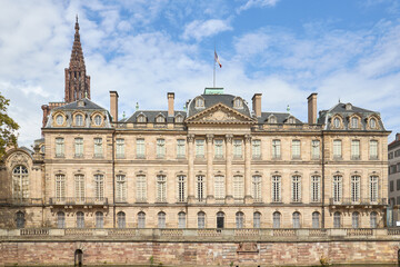 Fototapeta na wymiar Front view of Rohan Palace, Strasbourg, France.
