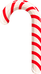 Merry Christmas candy cane clip art element decoration.