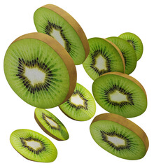 Fototapeta premium Kiwi 3D Icon