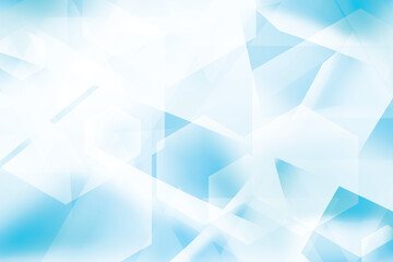 Abstract Modern Blue Background. Technology Banner. Hexagon Geometric. Wallpaper. Vector Illustration