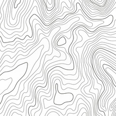 The stylized height of the topographic map illustration