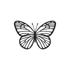 Painted Jezebel butterfly illustration. Realistic butterfly with textured wings. Beautiful butterfly for scrapbooking