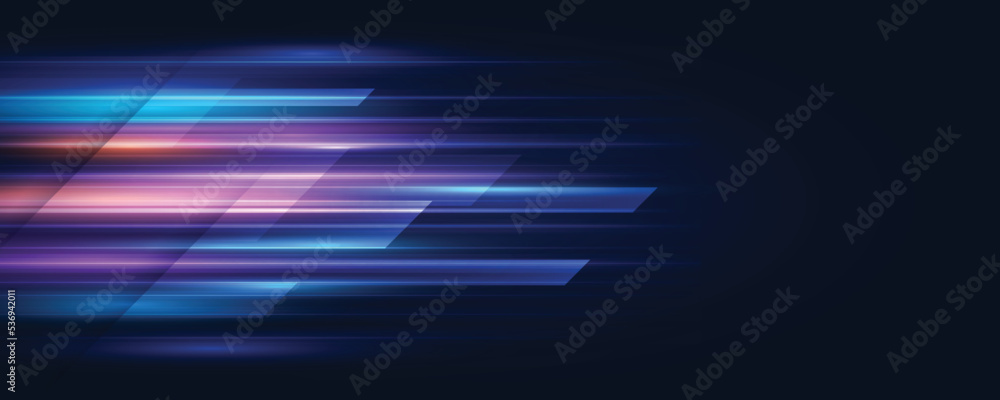 Fototapete modern abstract speed line background. dynamic motion speed of light. technology velocity movement p