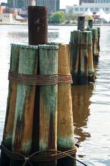 baltimore maryland inner harbor bollard detail