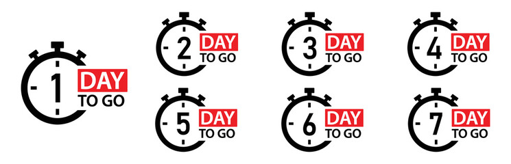 1 Day, Week, Month, Year To Go Symbol 2