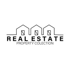 real estate company logo. real estate design logo vector