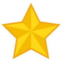 Obraz premium Star icon with outline and sharp angles. Isolated vector illustration
