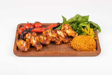 delicious turkish kebabs, adana wrap, chicken shish, chicken wings, liver shish, eggplant kebab and mixed grill