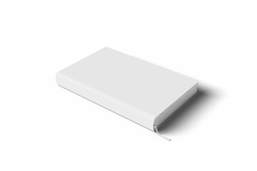 hard cover book 3D rendering with transparent background