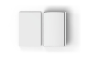 Shoebox mockup opened 3D Rendering and transparent background