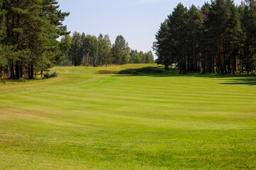 Fototapeta na wymiar landscape view of golf course