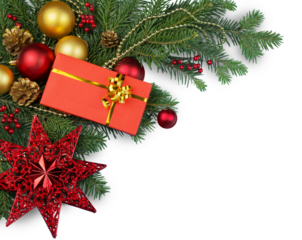 Christmas Decorations with Blank Space