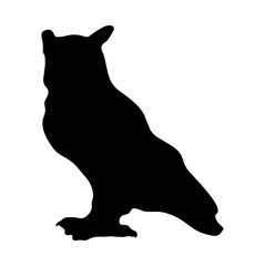silhouette of owl